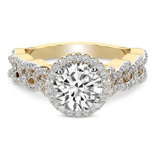 Imperiella Halo Celtic Knot Lab Diamond Ring $3,815 $5,968