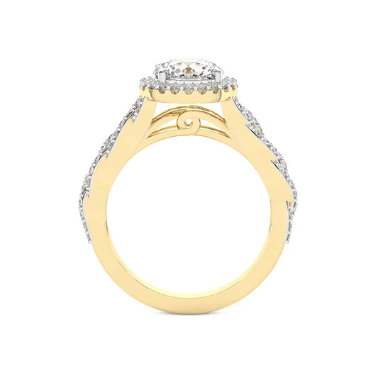 Imperiella Halo Celtic Knot Lab Diamond Ring $3,815 $5,968