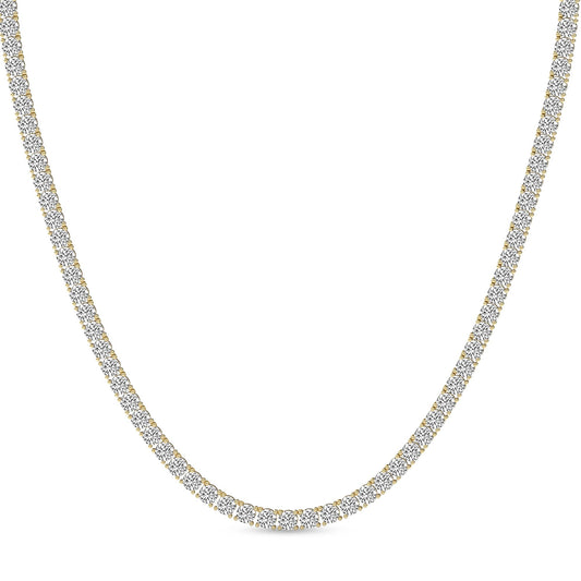 14kt Yellow Gold Naomi Round Lab Diamond Tennis Necklace (7 Ct. Tw.)
