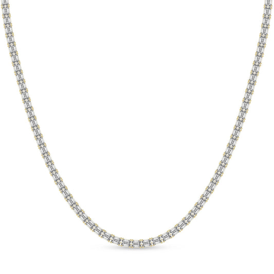 Lorel Emerald Lab Diamond Tennis Necklace