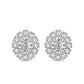 Dahlia Flower Fashion Lab Diamond Stud Earrings