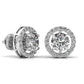 Round Solitaire Diamond Earring