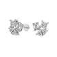 Trillium Flower Fashion Lab Diamond Stud Earrings
