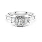 Radiant-Cut Three-Stone Diamond Engagement Ring