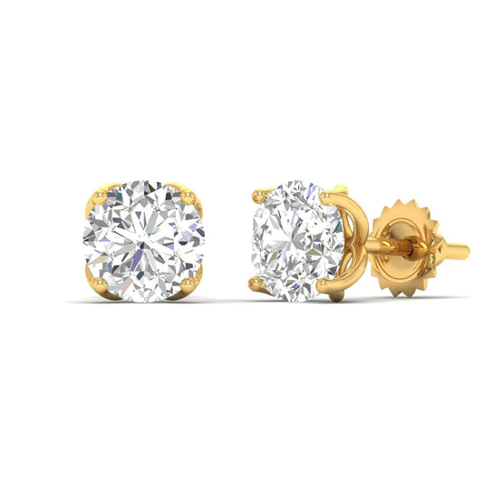 Round Diamond Earring