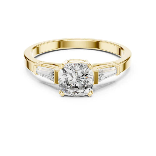 Tapered Baguette Diamond Engagement Ring
