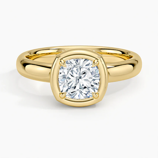 Andrea Bezel Prong Ring