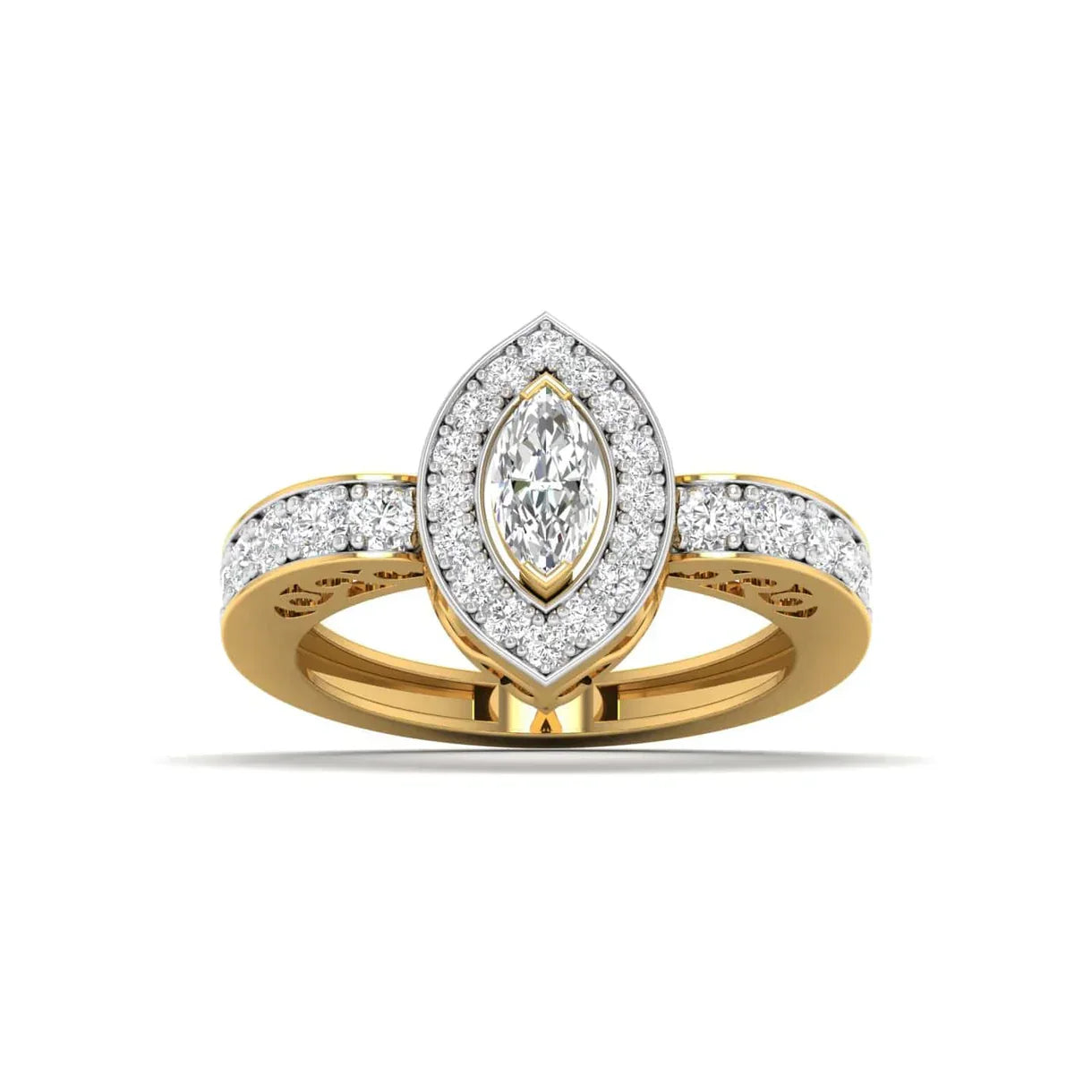 Delicate Marquise Diamond Engagement Ring