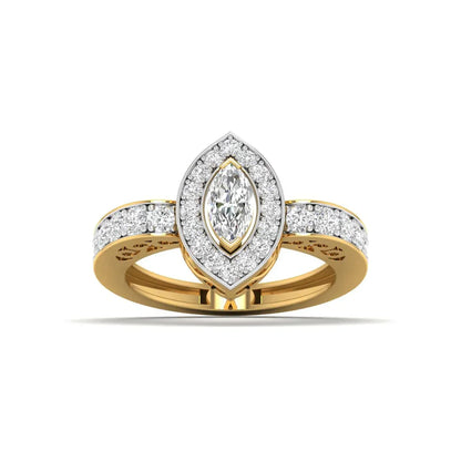Delicate Marquise Diamond Engagement Ring