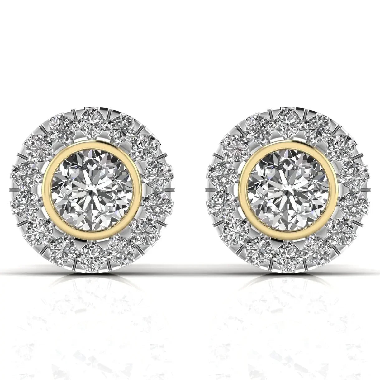 Round Cut Diamonds Studs Earring