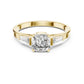 Tapered Baguette Side Stone Engagement Ring
