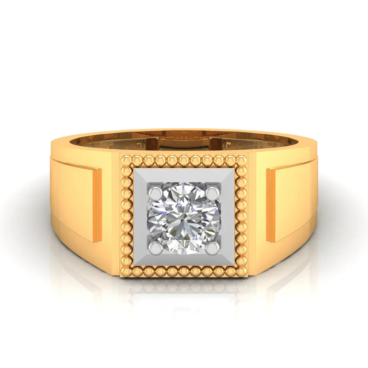 1 Carat Solitaire Everyday Charm Men's Ring