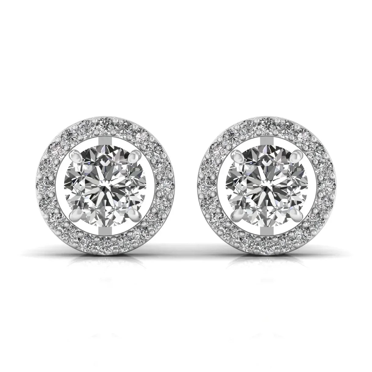 Round Solitaire Diamond Earring