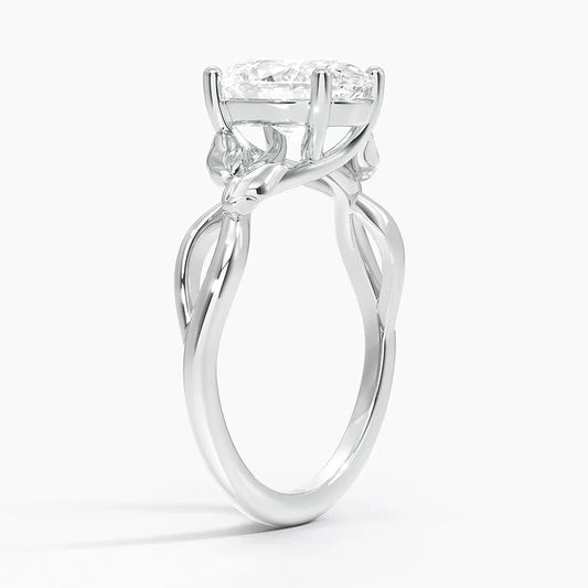 Budding Willow Solitaire Ring
