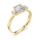 Radiant-Cut Three-Stone Diamond Engagement Ring