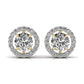 Round Solitaire Diamond Earring