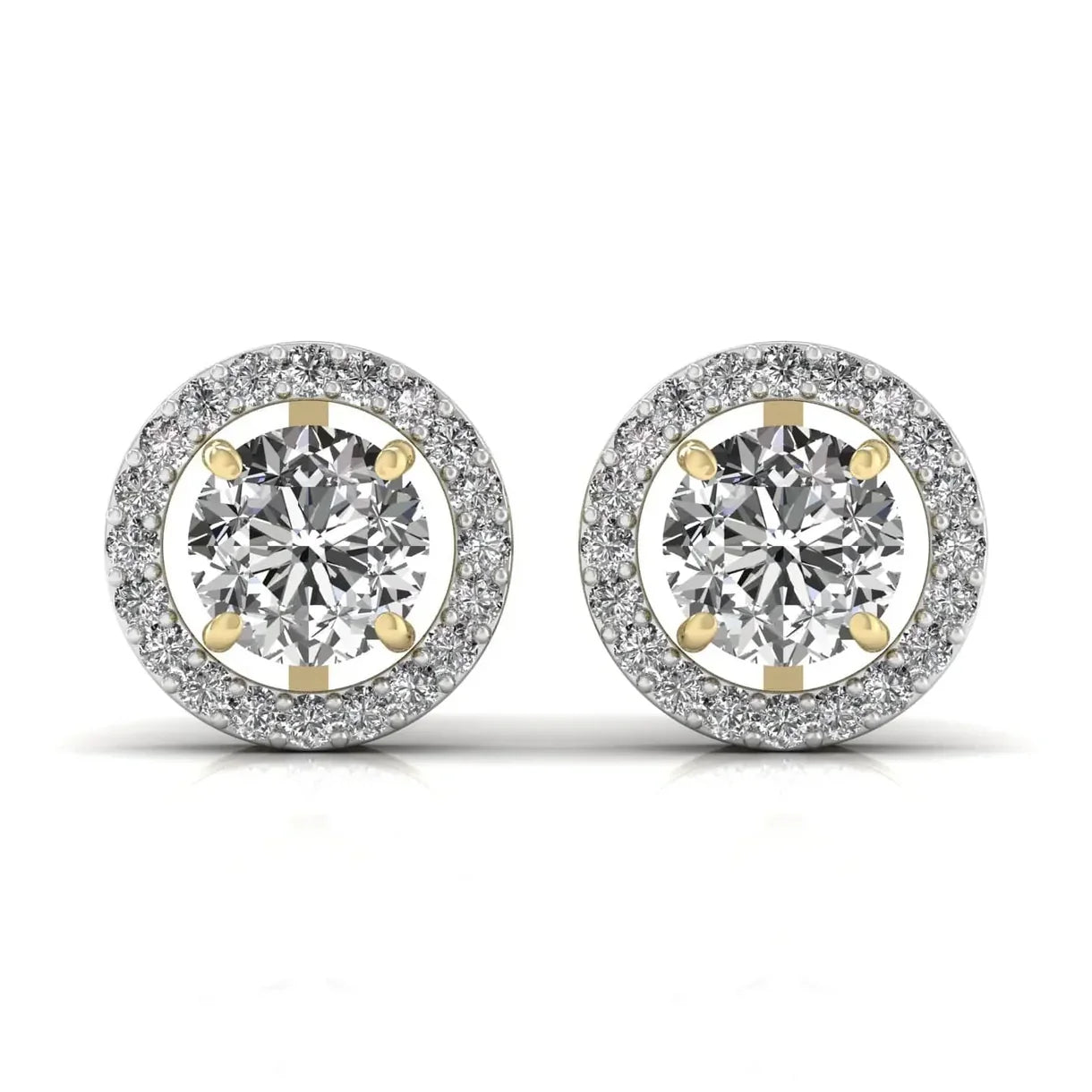 Round Solitaire Diamond Earring