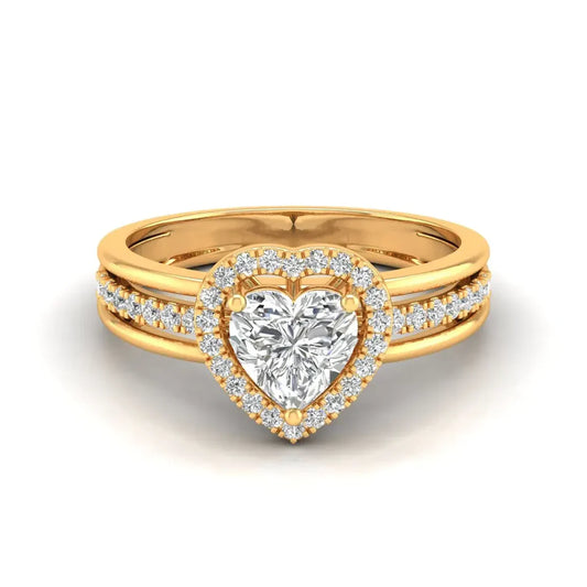 Centre Heart Diamond Ring