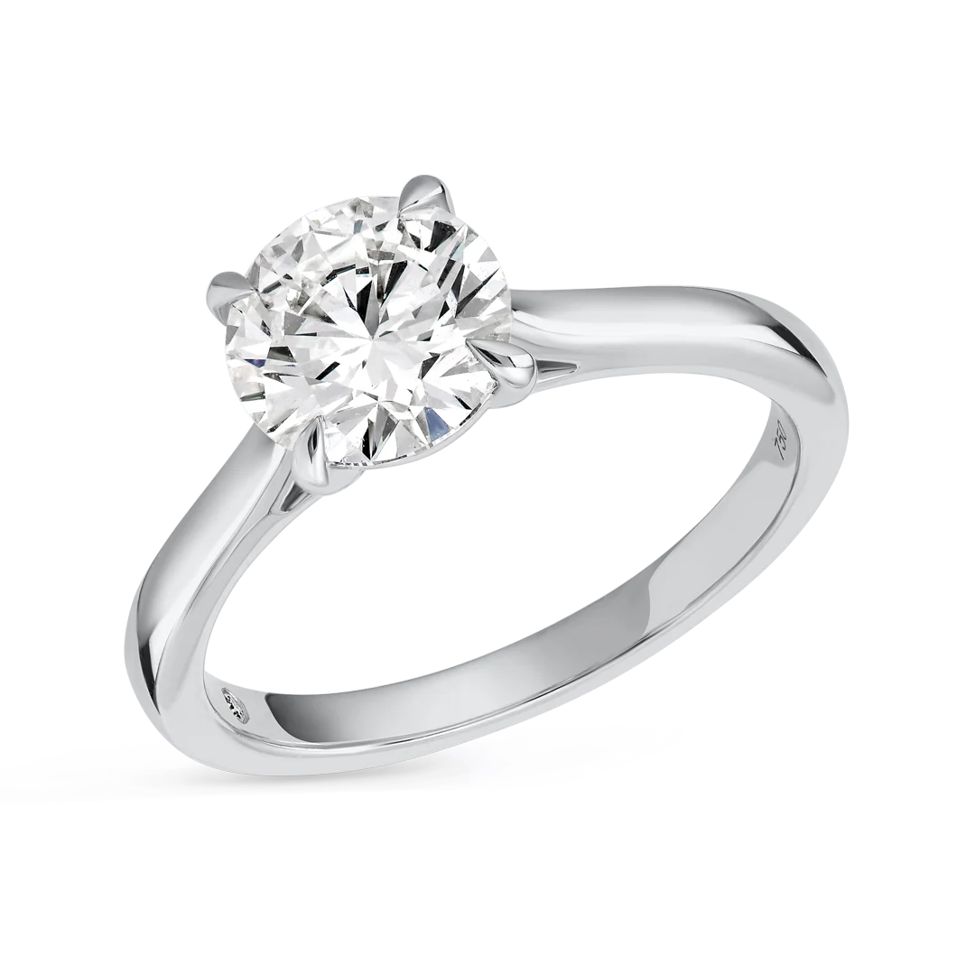 1.5 Carat Solitaire Engagement Ring - Round Diamond