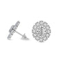 Dahlia Flower Fashion Lab Diamond Stud Earrings