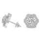 Rafflesia Flower Fashion Lab Diamond Stud Earrings