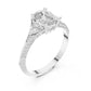 Three-Stone Oval Diamond Engagement Ring