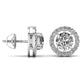 Round Solitaire Diamond Earring