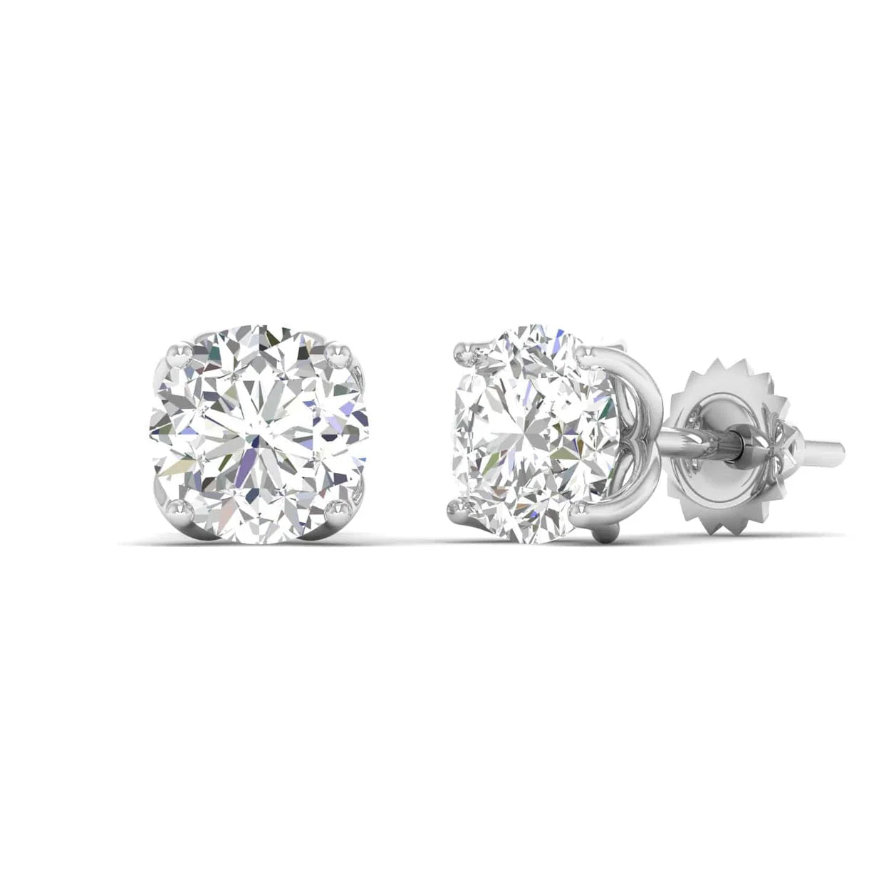 Round Diamond Earring