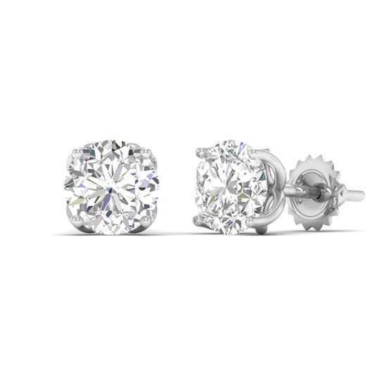 Round Diamond Earring