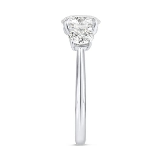 1.5 Carat Trilogy Engagement Ring - Round Diamond