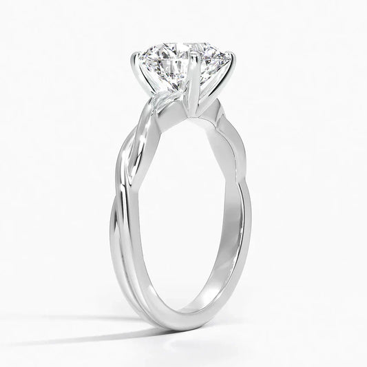 Twisted Vine Solitaire Ring