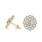 Dahlia Flower Fashion Lab Diamond Stud Earrings