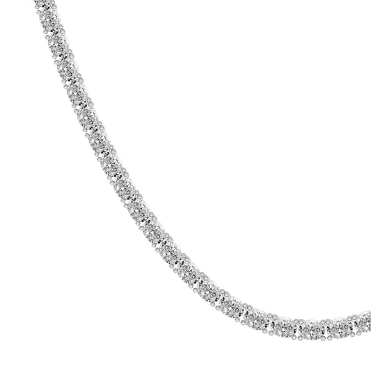 Classic Oval-Cut Diamond Tennis Necklace