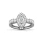 Delicate Marquise Diamond Engagement Ring