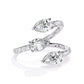 Twin of Love Diamond Engagement Ring