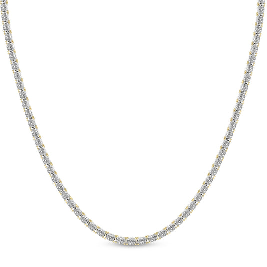 Eden Oval Lab Diamond Tennis Necklace