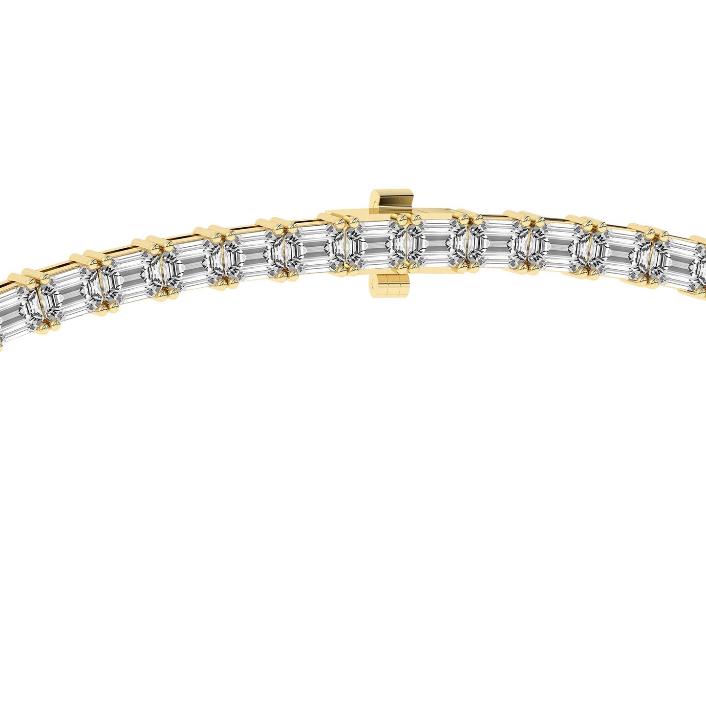 Lorel Emerald Lab Diamond Tennis Necklace