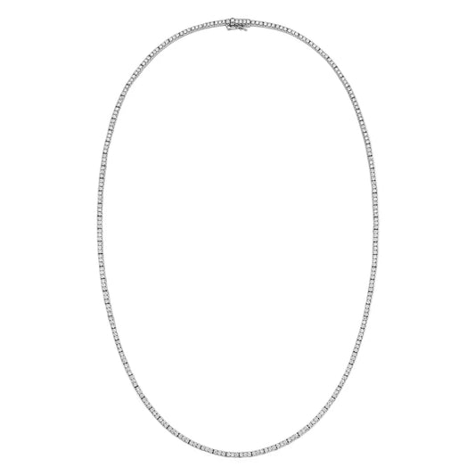 Trilogy  Lab Diamond Tennis Necklace