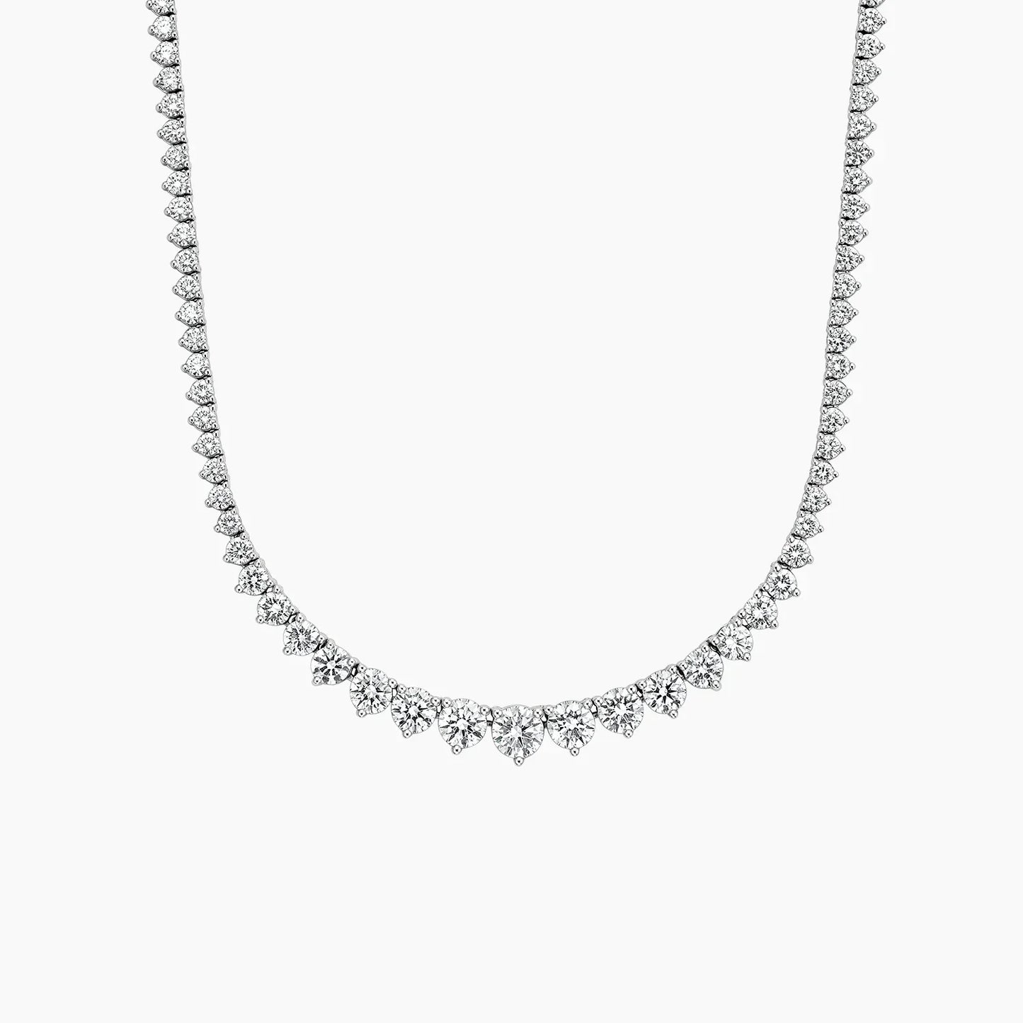 Melrose Three-Prong Lab Diamond Necklace