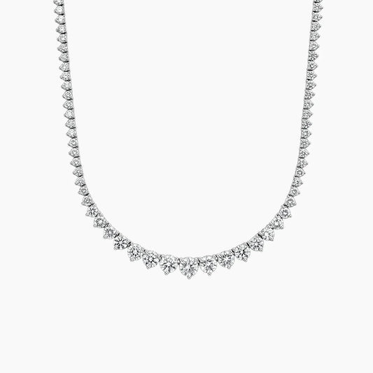 Melrose Three-Prong Lab Diamond Necklace
