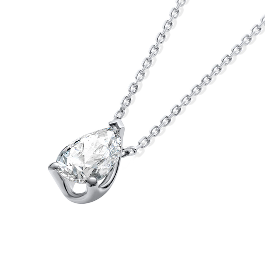 1ct Pear Diamond Pendant