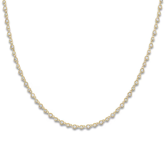 Diamond Bezel Tennis Necklace 3