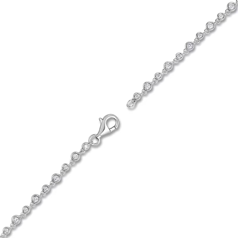 Diamond Bezel Tennis Necklace 3