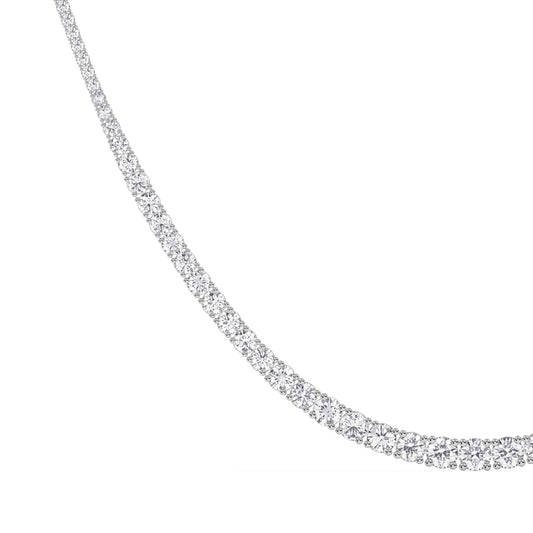 Graduated Lab Diamond Tennis Necklace