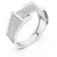 Men’s Designer Geometric Diamond Ring