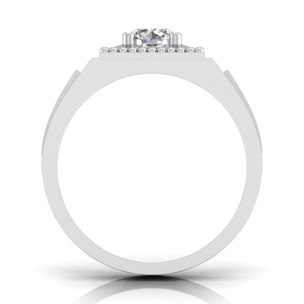 1 Carat Solitaire Everyday Charm Men's Ring