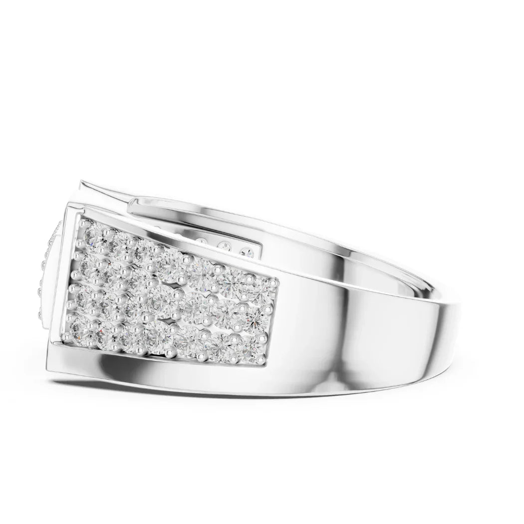 Men’s Designer Geometric Diamond Ring