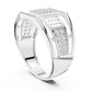 Architectural Grid Diamond Ring